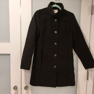 Talbots Petites Brown Quilted Coat Size Small